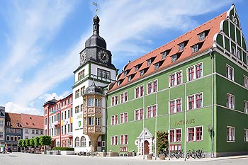 Marktplatz und Rathaus Rudolstadt